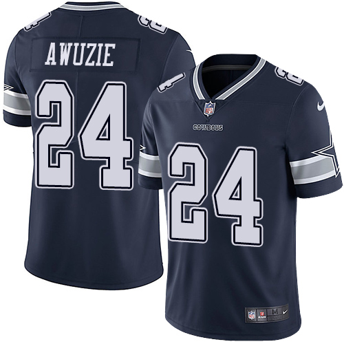 Nike Cowboys #24 Chidobe Awuzie Navy Blue Team Color Men's Stitched NFL Vapor Untouchable Limited Jersey